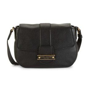 MARC JACOBS CROSSBODY- SADDLE- BAG- BLACK